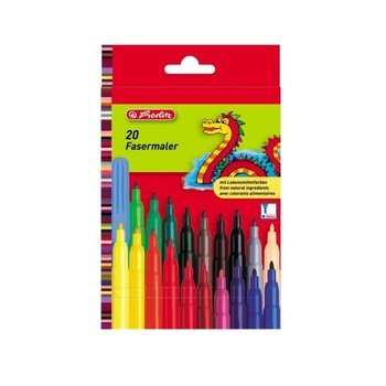 Set carioci Herlitz color, 2 mm, diverse culori, 20 buc/set Set carioci Herlitz color, 2 mm, diverse culori, 20 buc/set