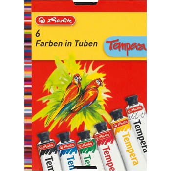 Set Tempera Herlitz, 16ml, 6 buc/set Set Tempera Herlitz, 16ml, 6 buc/set
