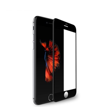 Folie de protectie Tempered Glass 4D pentru iPhone 7, Black, Adeziv pe toata suprafata. Folie de protectie Tempered Glass 4D pentru iPhone 7, Black, Adeziv pe toata suprafata.