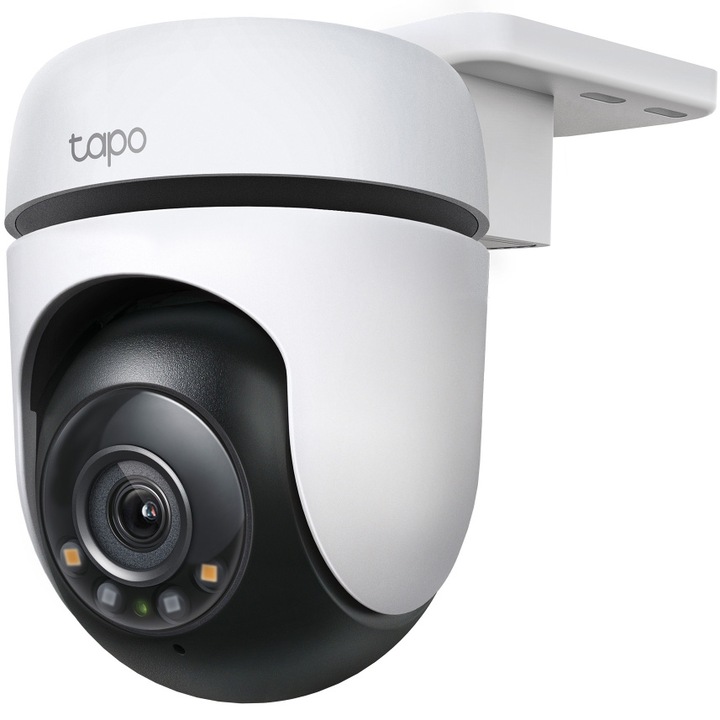 TP-Link Tapo C510W Intelligens térfigyelő kamera, Kültéri, 360° panoráma/döntés, 2K felbontás, Vezeték nélküli, Színes éjszakai látás, IP65, Kétirányú audio
