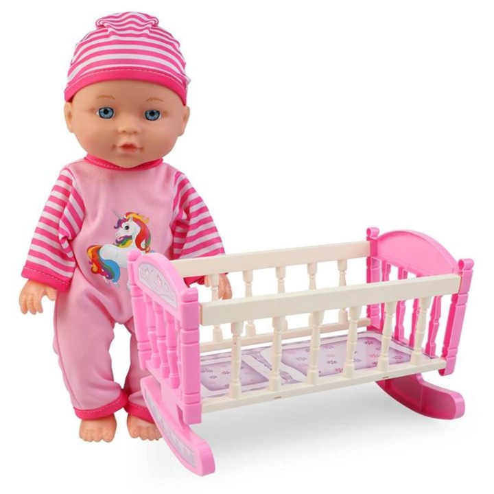 Бебешки комплект за игра с кошара - 30см
