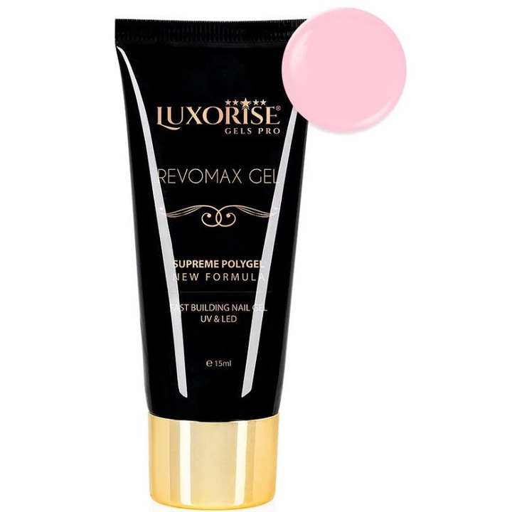 Polygel REVOMAX GEL LUXORISE French Pink, 15мл