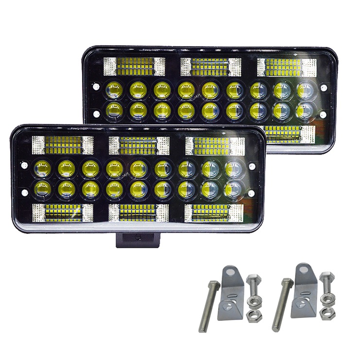 Set 2 proiectoare LED, 199W per proiector, 2 faze, 72 LED