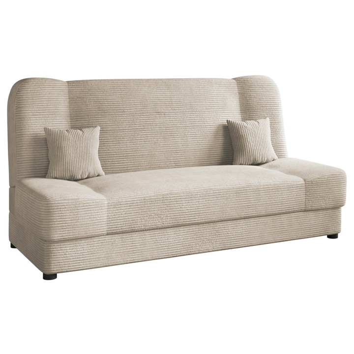 Canapea extensibila Mario Reiat, MIRJAN24, bej, 195x87x86 cm