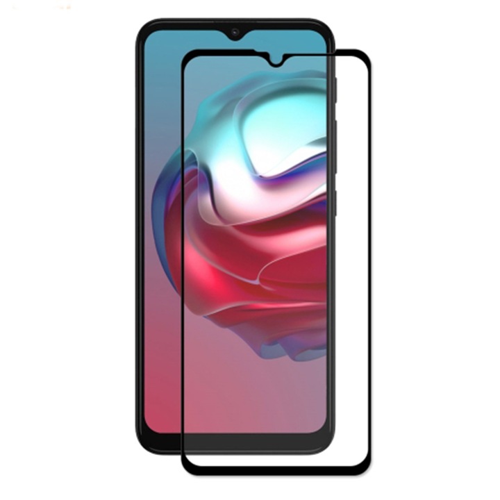 COMANDO Ultra Thin Proof филм, съвместим с Motorola Moto G20, Висока устойчивост на удар, Пълно покритие на екрана, Залепващо лепило по цялата повърхност, 0,3 mm, Черна рамка