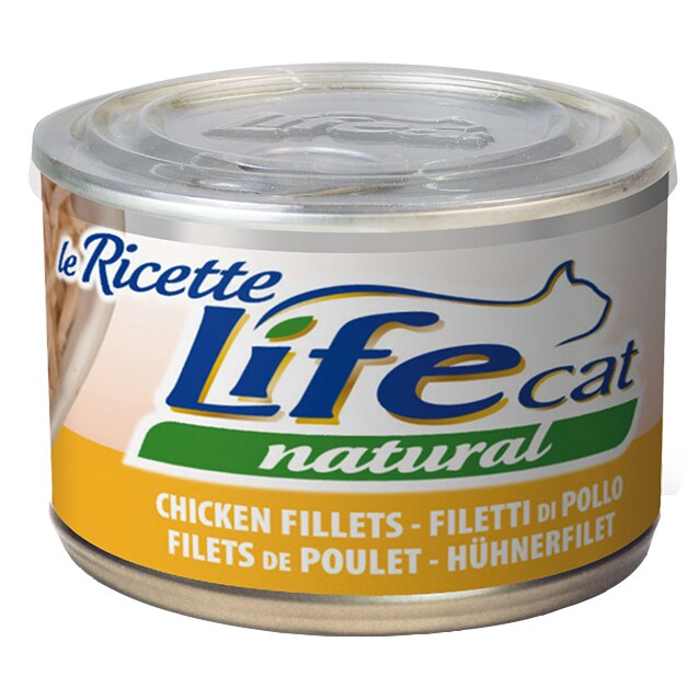 Hrana umeda pentru pisici Life Le Ricette, Pui, 4 x 150 g
