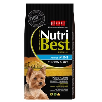 Hrana uscata pentru caini Nutribest Adult Mini, Pui si Orez, 10 kg Hrana uscata pentru caini Nutribest Adult Mini, Pui si Orez, 10 kg
