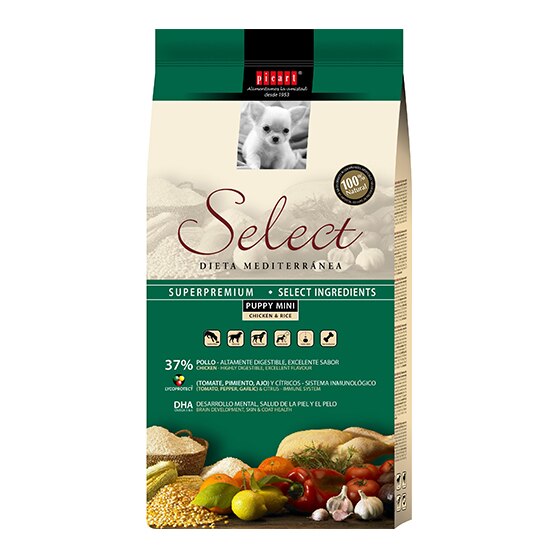 Hrana uscata pentru caini Select Puppy Mini, Pui si Orez, 3 kg