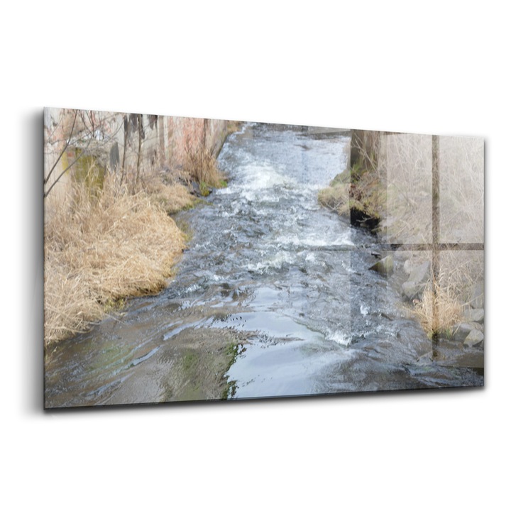 Tablou, Wallfluent, Sticla, Raul Tasovice Dyje Moravia, Maro, 120x60 cm