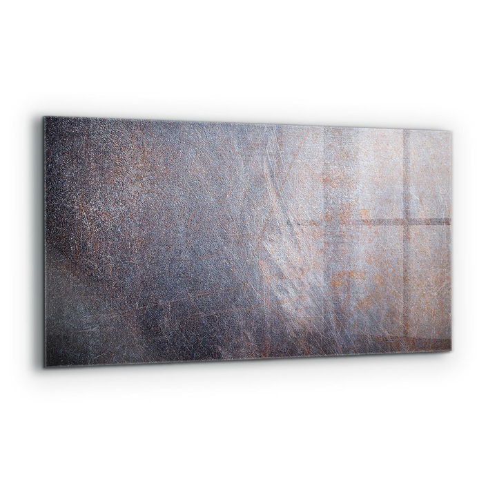 Dekoratív panel, Wallfluent, Üveg, Vintage Metál Textúra, Többszínű, 140x70 cm, 010010510080000077185
