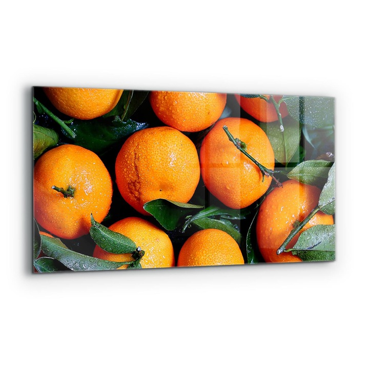 Dekoratív panel, Wallfluent, Üveg, Lédús szicíliai narancs, Többszínű, 140x70 cm, 010010510080000077434