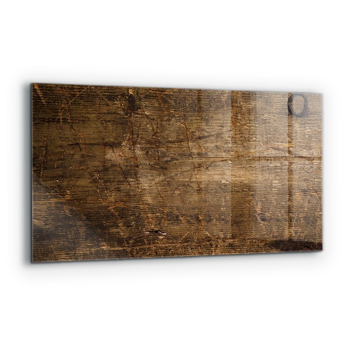 Dekoratív panel, Wallfluent, Üveg, Sötét fa tölgy, Többszínű, 140x70 cm, 010010510080000050702