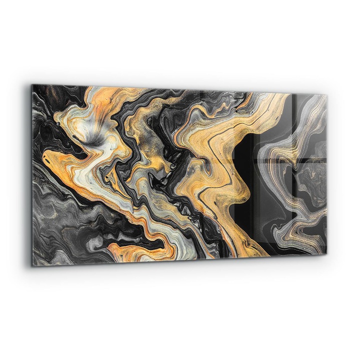 Dekoratív panel, Wallfluent, Üveg, Modern Art Marble, Többszínű, 100x50 cm, 010010510010000077316