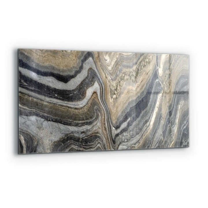 Dekoratív panel, Wallfluent, Üveg, Gránit Kő Márvány Textúra, Többszínű, 140x70 cm, 010010510080000077334