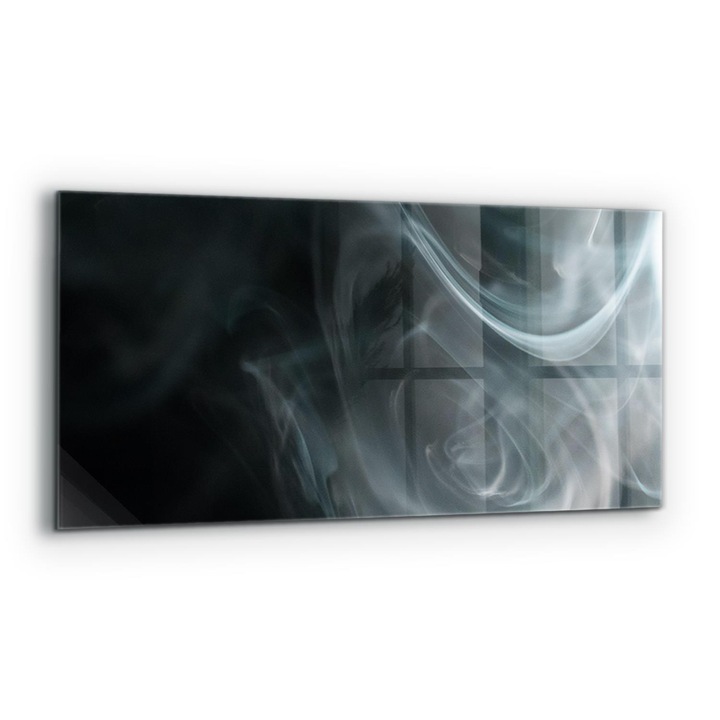 Dekoratív panel, Wallfluent, Üveg, Füstenergia Mozgás, Többszínű, 125x50 cm, 010010510070000077414