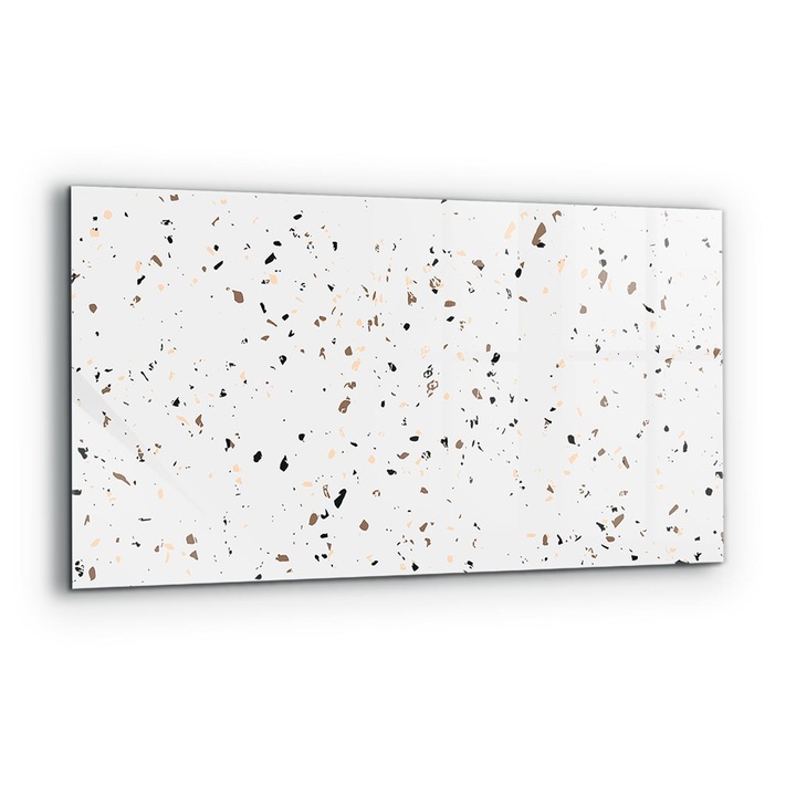 Dekoratív panel, Wallfluent, Üveg, Terrazzo Delicate Terrazzo, Többszínű, 140x70 cm, 010010510080000077428
