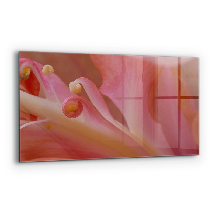 Dekoratív panel, Wallfluent, Üveg, Természet virágpor, Többszínű, 140x70 cm, 010010510080000077238