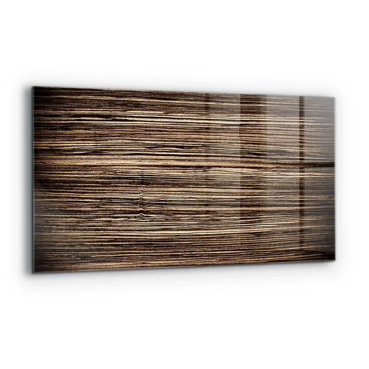 Panou decorativ, Wallfluent, Sticla, Textura Lemn De Stejar, Multicolor, 120x60 cm, 010010510050000077220