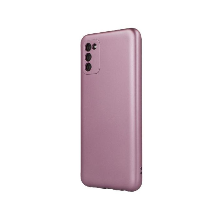 Силиконов кейс bSmart Silicone Metallic Cover, За Samsung A225F Galaxy A22 4G, Розов