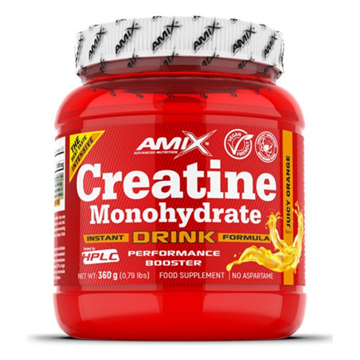 Креатин Amix Creatine Mohohydrate Drink, Портокал, 360 грама