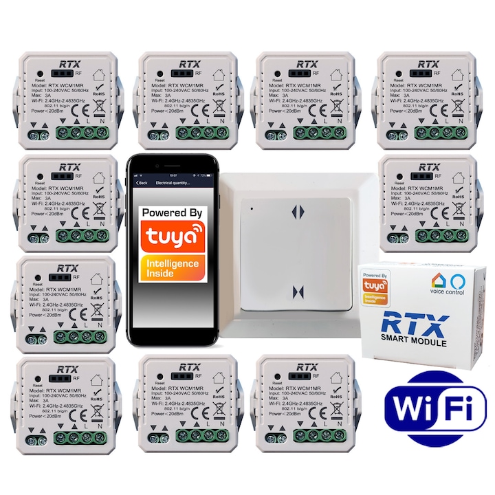 68124957 10x ролков ролков контролер TUYA WiFi дистанционно управление RFR1M