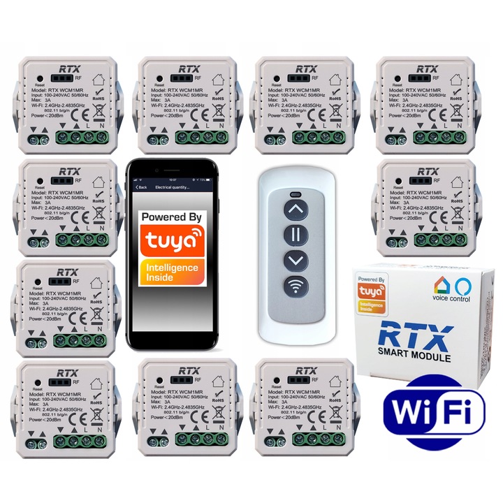 68124952 10x ролков ролков контролер TUYA WiFi дистанционно управление RFR-CM БЕЗПЛАТНО