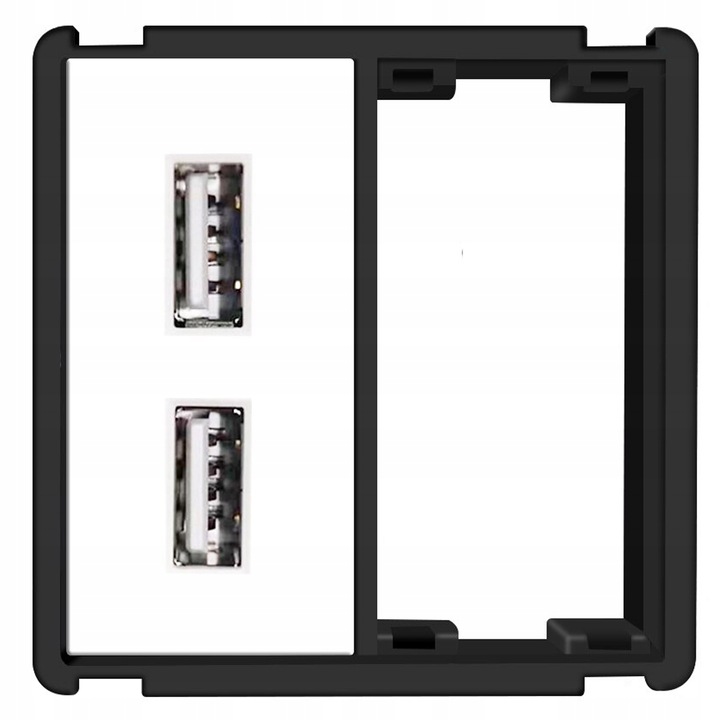 Стенен контакт с 2 USB порта 2.4A RTX SH