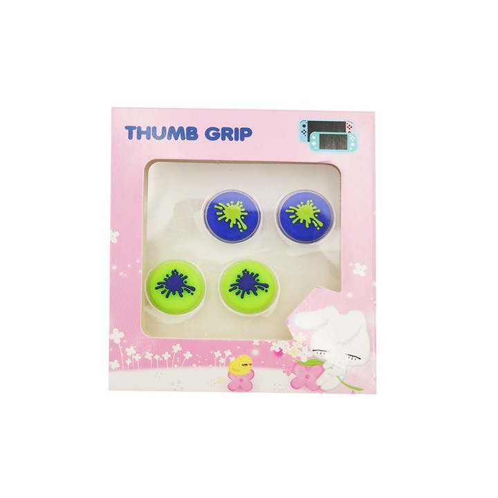 Accesorii pentru butoane Nintendo Switch/Lite/OLED, Roffie, Silicon, Multicolor