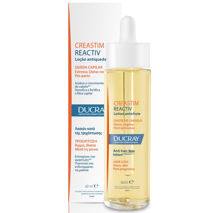 Lotiune impotriva caderii parului Creastim Reactiv Anaphase, Ducray, 60 ml