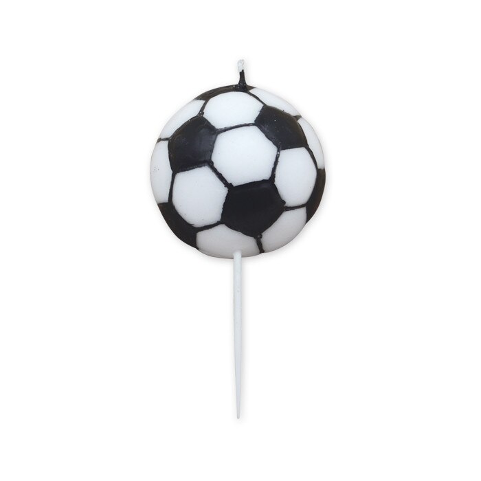 Scobitoare cu Lumanare, Minge de Fotbal, 9 cm, Big Party
