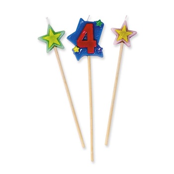 Picks 3 bucati, numarul 4, Big Party Picks 3 bucati, numarul 4, Big Party