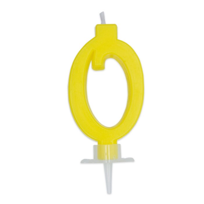 Lumanare italica, galben, nr. 0 Big Party