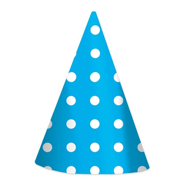 Set 6 coifuri, albastru, Big Party