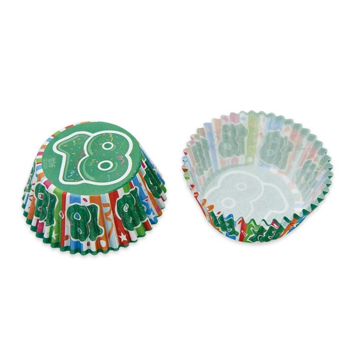 Set Forme de copt din Hartie, Numarul 18, 50x32 mm, 48 buc/Set Big Party