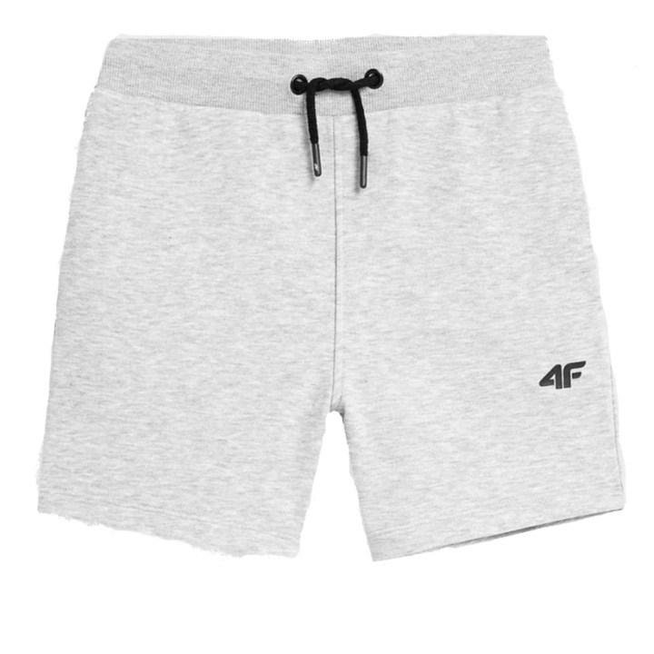Gyermek rovidnadrag, 4F, pamut, szurke, Szürke