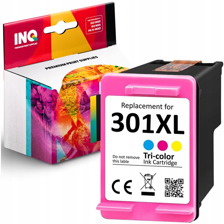 Tinta HP 301 XL 1050 1510 2050, INQ, színes