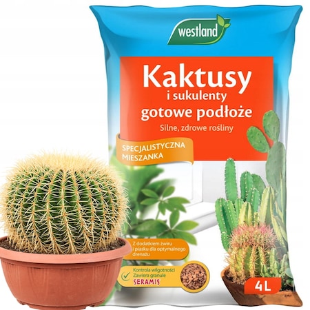 Sol pentru substrat cactusi Westland, 4 l