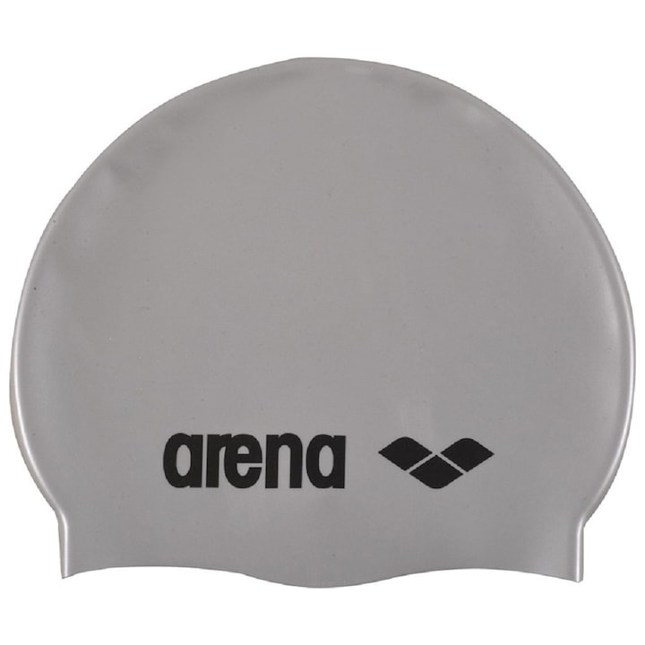 Шапка за плуване Arena Classic Silicone, TU, Silver/Black