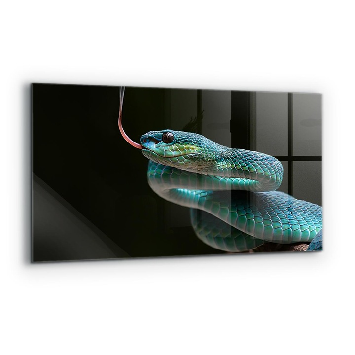 Dekoratív panel, Wallfluent, Üveg, Snake Wildlife, Többszínű, 120x60 cm, 010010510050000077397