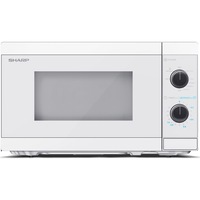 Cuptor cu microunde Sharp YC-MG01E-C, 20 l, 800 W, Mecanic, Gril 1000 W, Alb