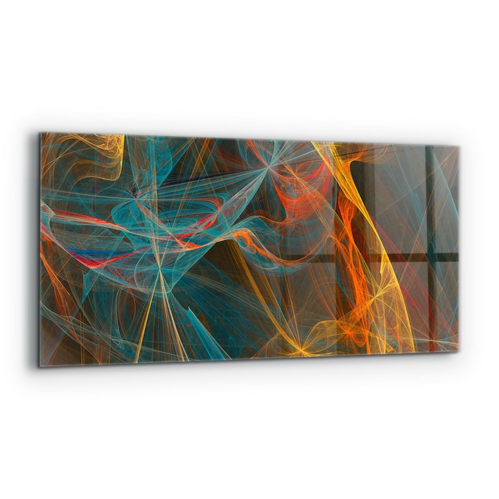 Dekoratív panel, Wallfluent, Üveg, Modern Modell, Többszínű, 125x50 cm, 010010510070000077195