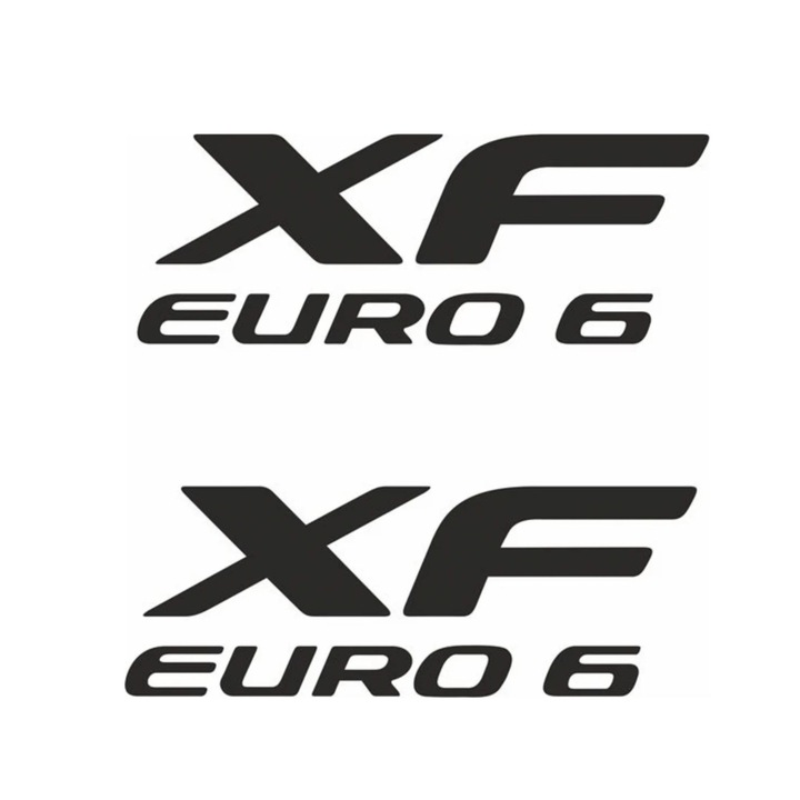 Set 2 Stickere Camion Daf Xf Euro 6, 30Cm, Rezistent La Soare, Apa