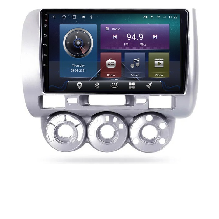 Navigatie dedicata Honda Fit Jazz 2004-2008 Android radio gps internet Octa core 4+32 Kit-jazz+EDT-E409