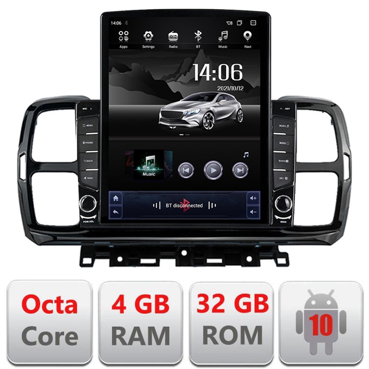 Navigatie dedicata Citroen C5 Aircross Android radio gps internet Lenovo Octa Core 4+64 LTE Kit-aircross+EDT-E709