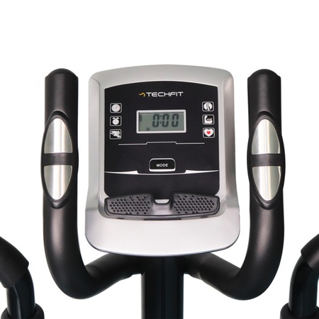 Bicicleta fitness eliptica magnetica Techfit E250PRO, 118x58x156 cm, gri