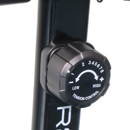 Bicicleta fitness magnetica Techfit R250PRO, 147x57.5x107 cm, gri