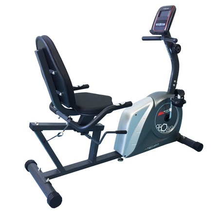 Bicicleta fitness magnetica Techfit R300PRO, 130x57x110 cm, gri