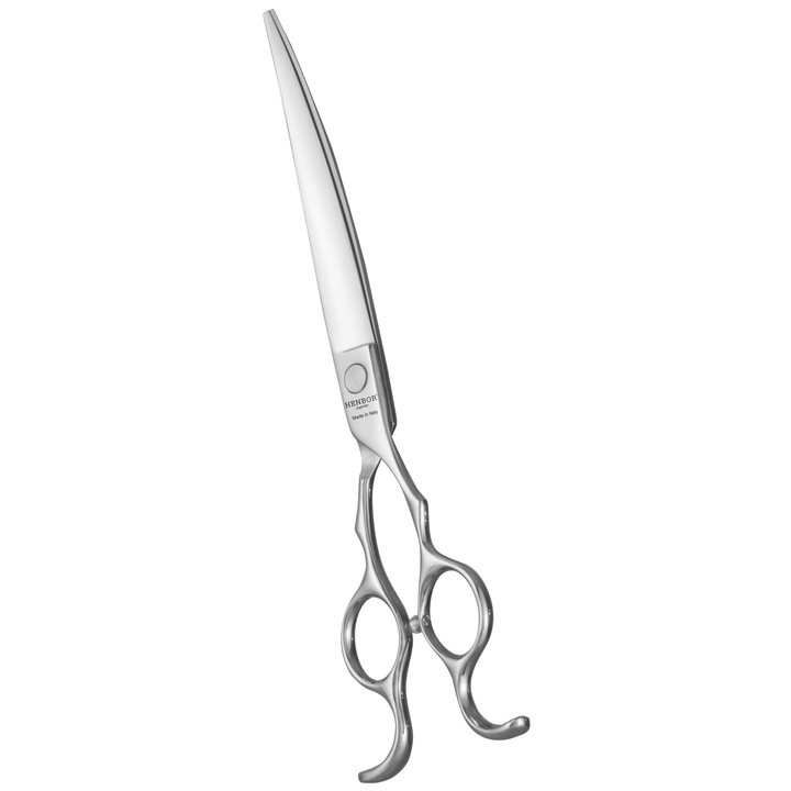 Íves olló kutyák, macskák és egyéb háziállatok szőrének vágásához, 19 cm