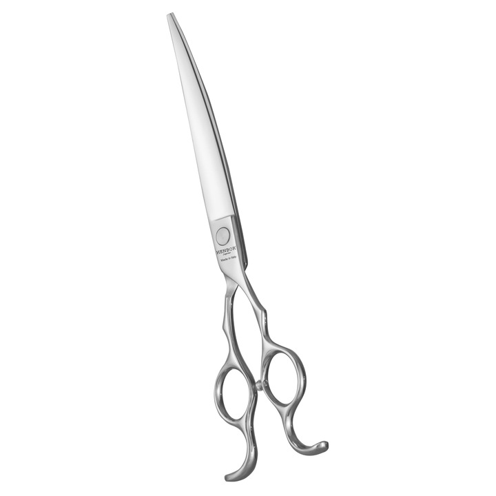 Foarfeca curbata de tuns animale de companie, profesionala, 17.5 cm