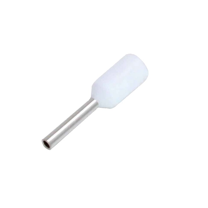 Set pini sertizabili, cu izolatie, pentru cabluri electrice, 8 x 14 mm, interval 0.5 mm2, 100 piese, Asta